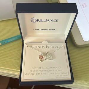 Friends Forever necklace with Swarovski Crystals